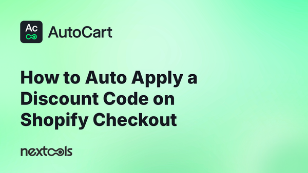 How to Auto Apply a Discount Code on Shopify Checkout