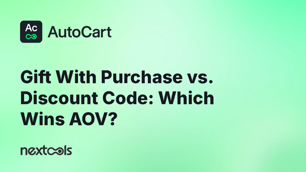 Gift with purchase vs. discount code on Shopify: which one actually drives higher AOV?
